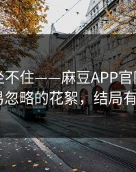 老粉都坐不住——麻豆APP官网冲榜了-最容易忽略的花絮，结局有点反转